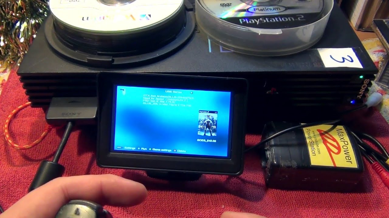 Как запускать игры PlayStation 2 с флешки на чипе MODBO 5  (cut)