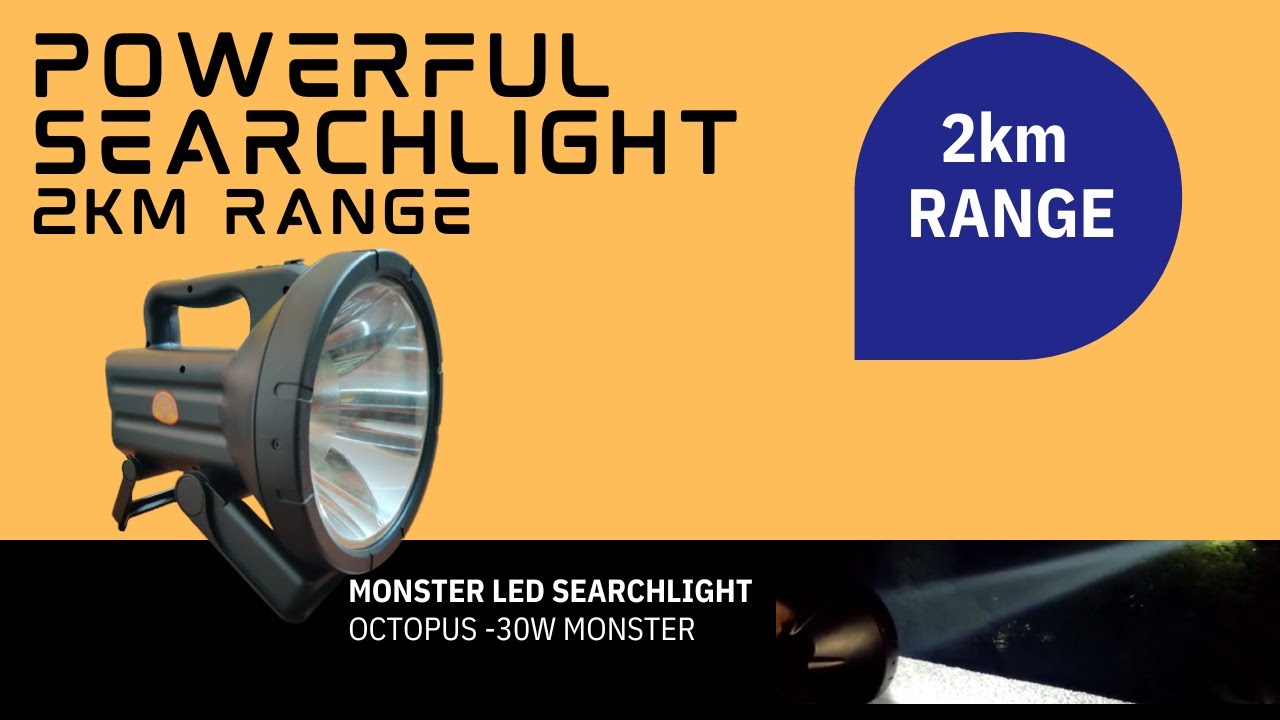 Светодиодный прожектор дальнего света мощностью 30 Вт с дальностью действия 2 км