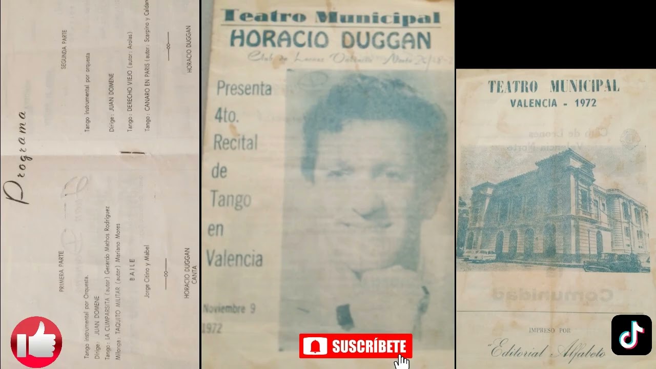 Horacio Duggan II (Live) Teatro Municipal De Valencia 1972, Venezuela / Por La Vuelta (Juan Domene)