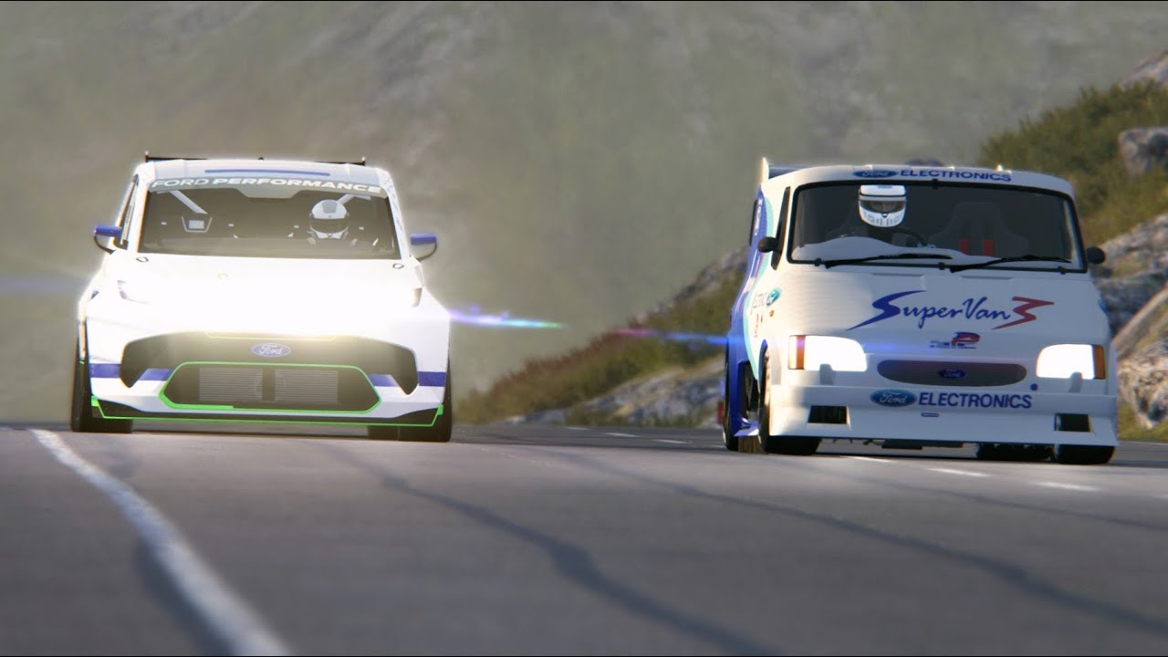 Ford SuperVan 4 EV 2000HP vs Ford Supervan 3 at Highlands