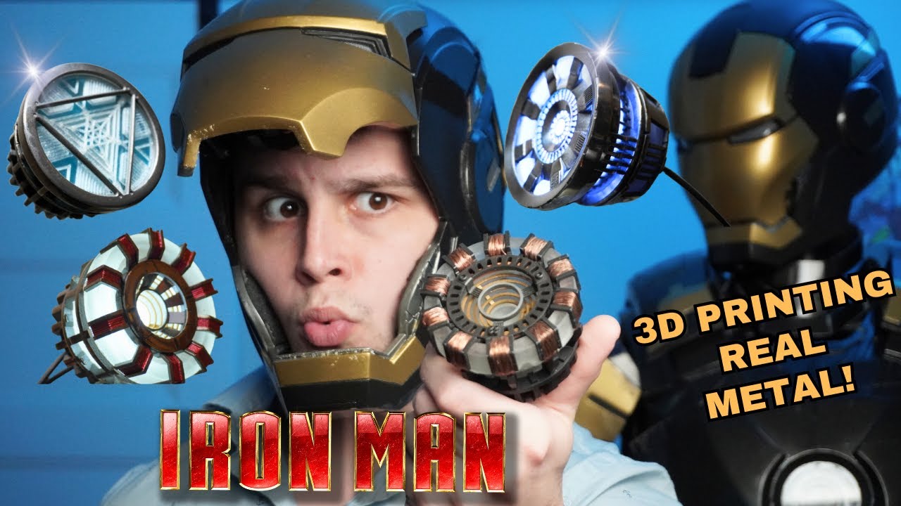 I Made Iron Man's ARC REACTOR! (again) - 3D printing METAL cosplay props!
