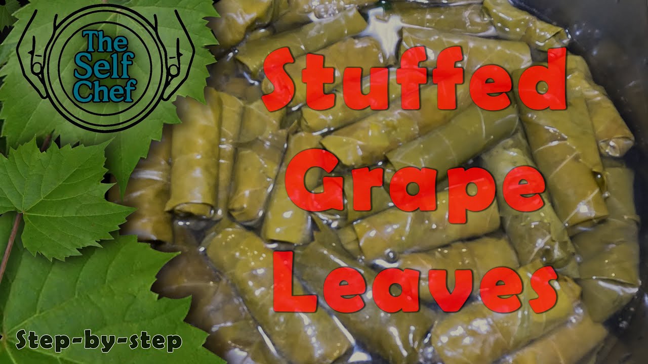How to Make Authentic Stuffed Grape Leaves - Grape Leaf Rolls | Delicious Stuffed Vine Leaves