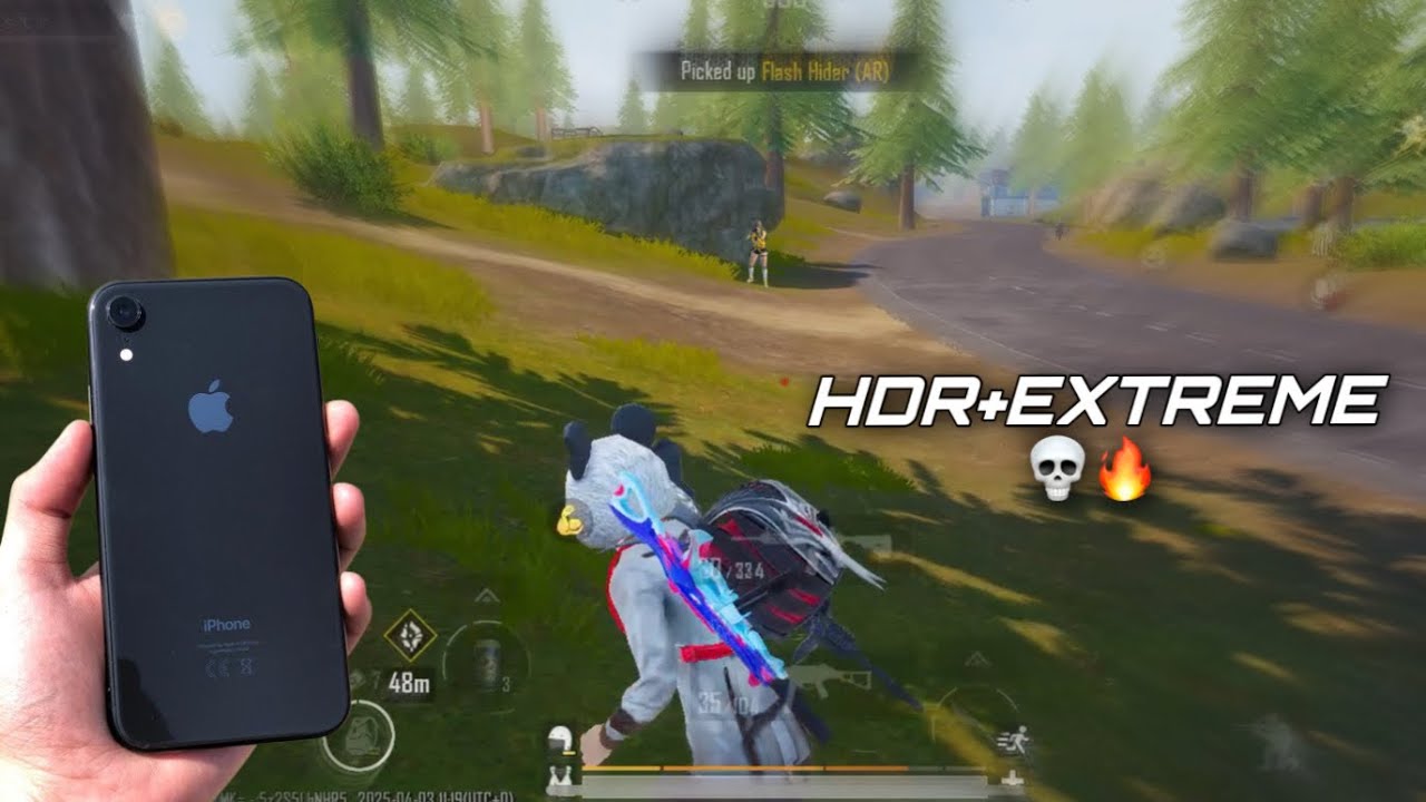 iPhone Xr 3.7 update test in 2025🔥| HDR+60fps 4finger+GYROSCOPE 🤩| PUBG MOBILE