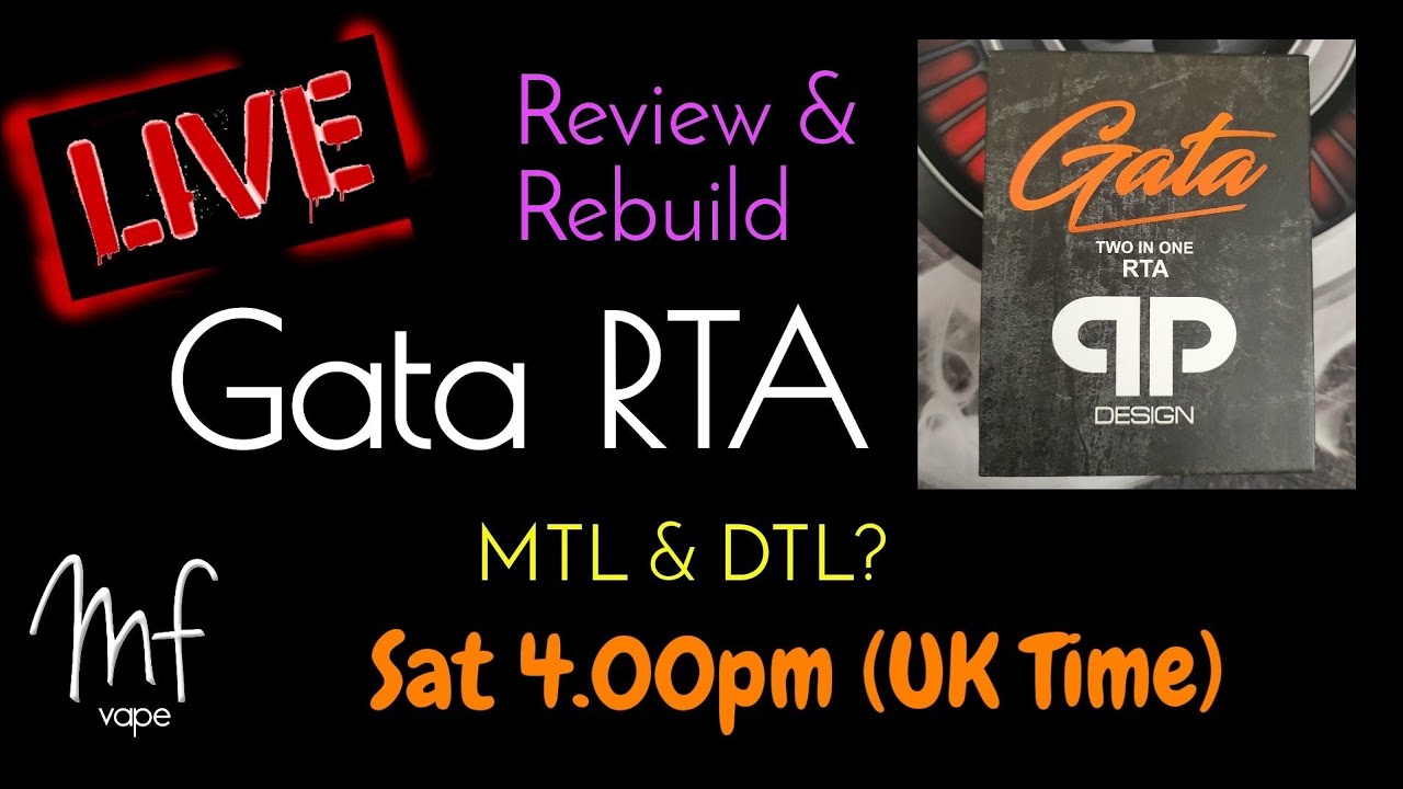 Gata RTA by QP Design - Review/Rebuild - MTL & DTL? - Great RDL Vape - Timestamps in description