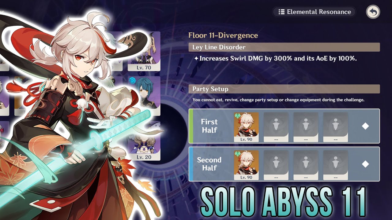 I SOLO Floor 11 Abyss with DPS Kazuha | Genshin Impact