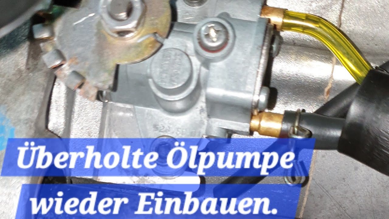Peugeot Elyseo 50 ( Ölpumpe Überholen neuer O Ring und ein neuer Simmering + Einbau.