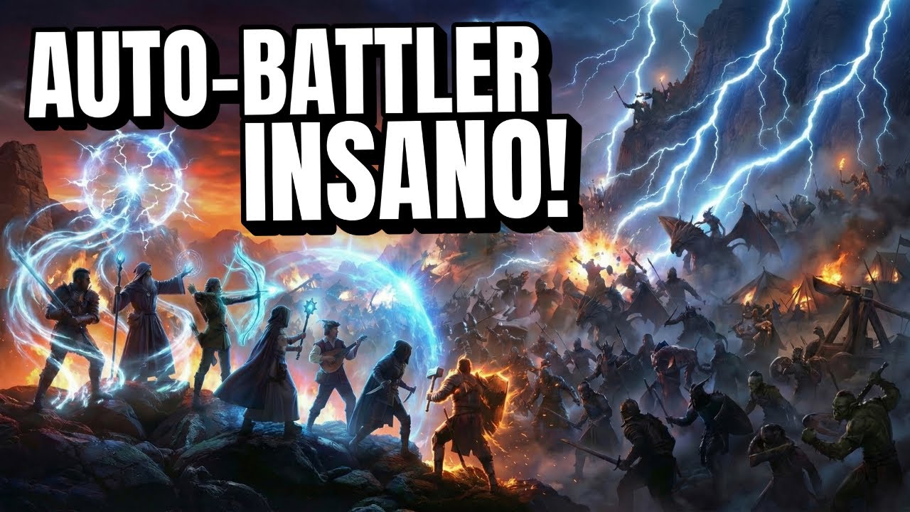 NOVO ROGUELIKE Auto-Battler CAÓTICO!