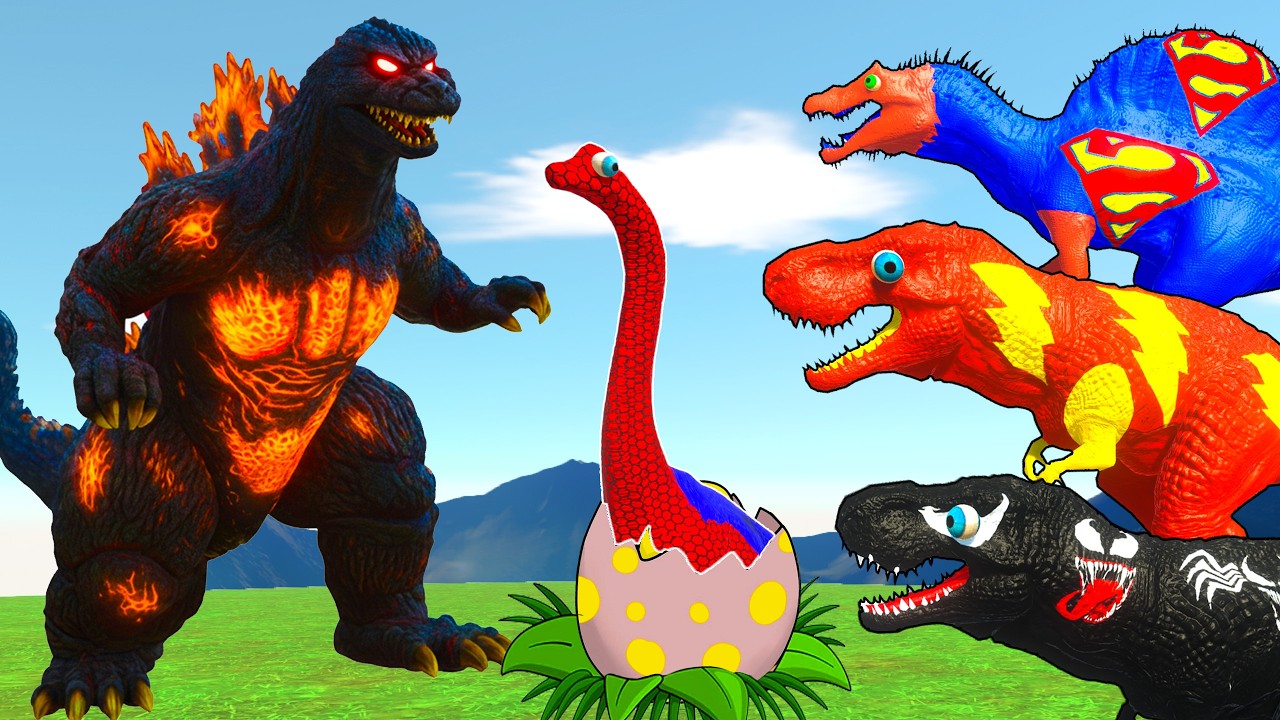 Dinosaurus Jurassic World Dominion: T-rex/ Brachiosaurus/ Skibidi/ Spider-Man/ KingKong/ KingGidorah