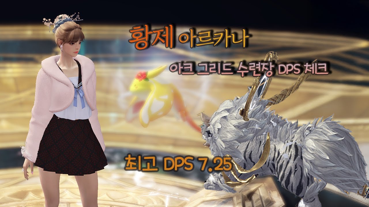 로스트아크 황제 아르카나 아크그리드 수련장 DPS 체크 L5636