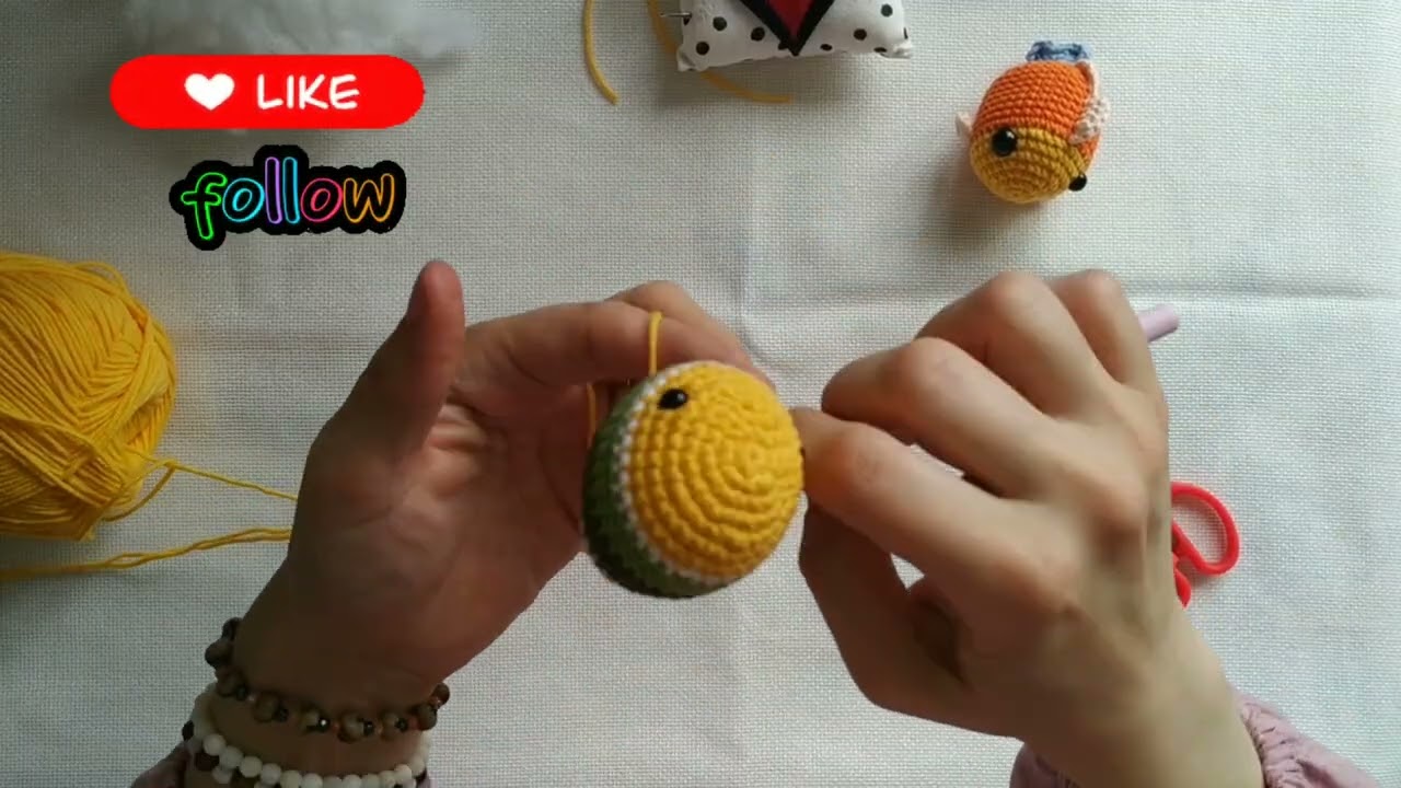 Amigurumi Balık Anahtarlık / Amigurumi Fish Keychain Part 2