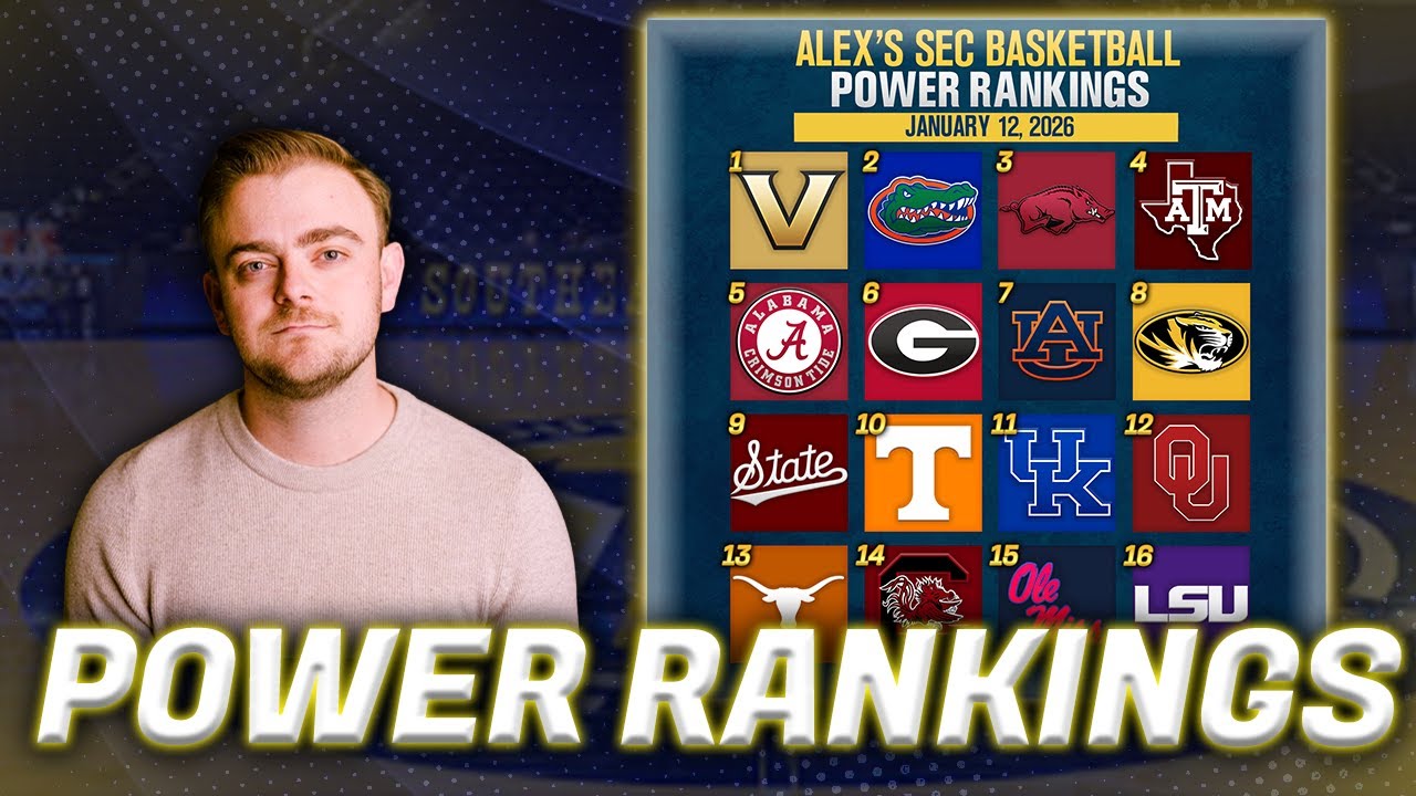 SEC Basketball POWER RANKINGS via Alex Dauterive | January 14th, 2026