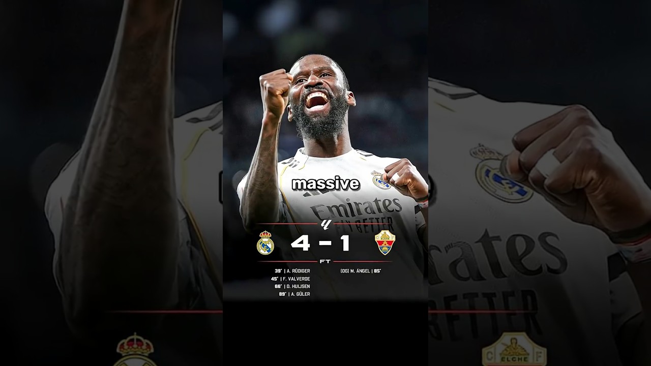 Real Madrid 4-1 Elche 🔥😱 | La Liga 2025/26 #RealMadrid #Elche #LaLiga