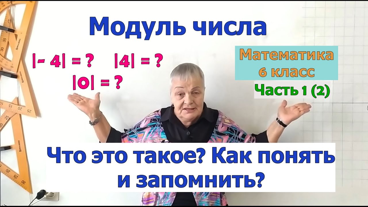 Модуль числа на координатной прямой. Модуль положительных, отрицательных чисел и нуля. Компоненты.