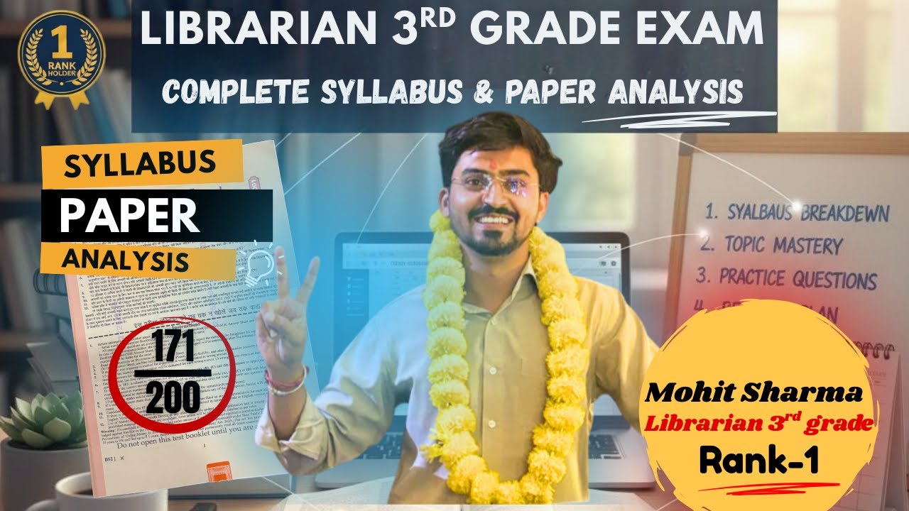 Rajasthan Librarian 3rd Grade 2026: Complete Syllabus & Paper analysis to Top the Exam