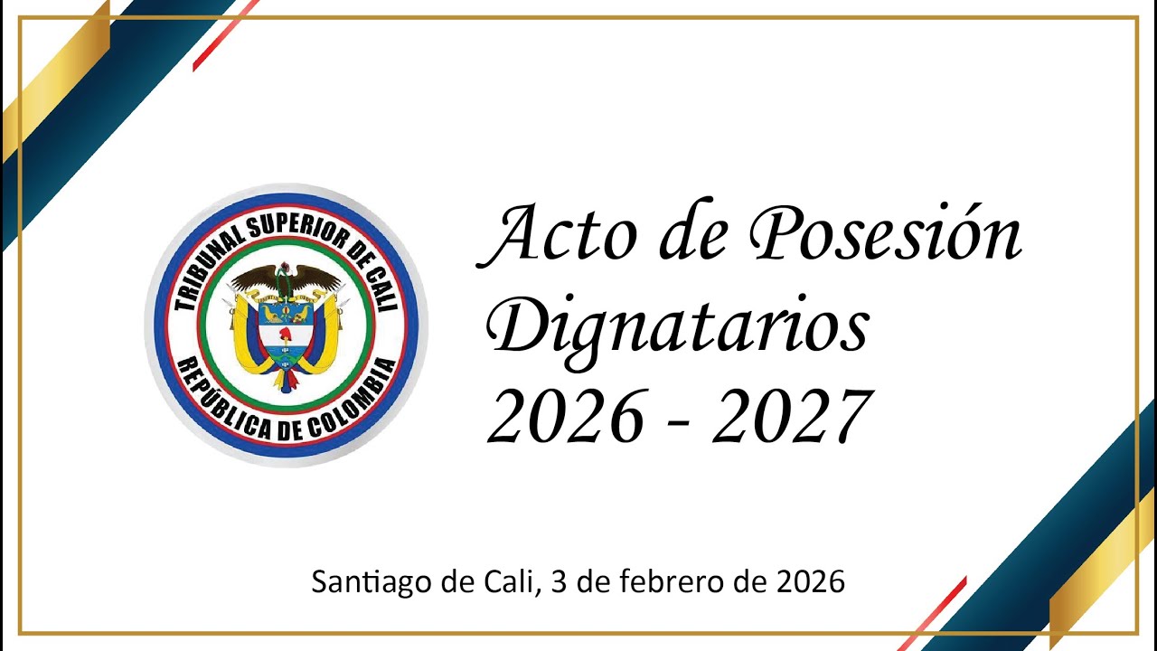 Posesión Presidente Tribunal Superior del Distrito Judicial de Cali