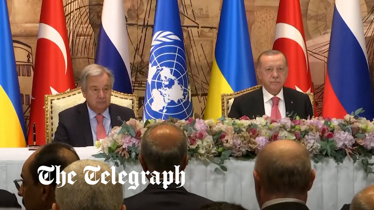 In full: Ukraine and Russia sign deals to restart grain exports
