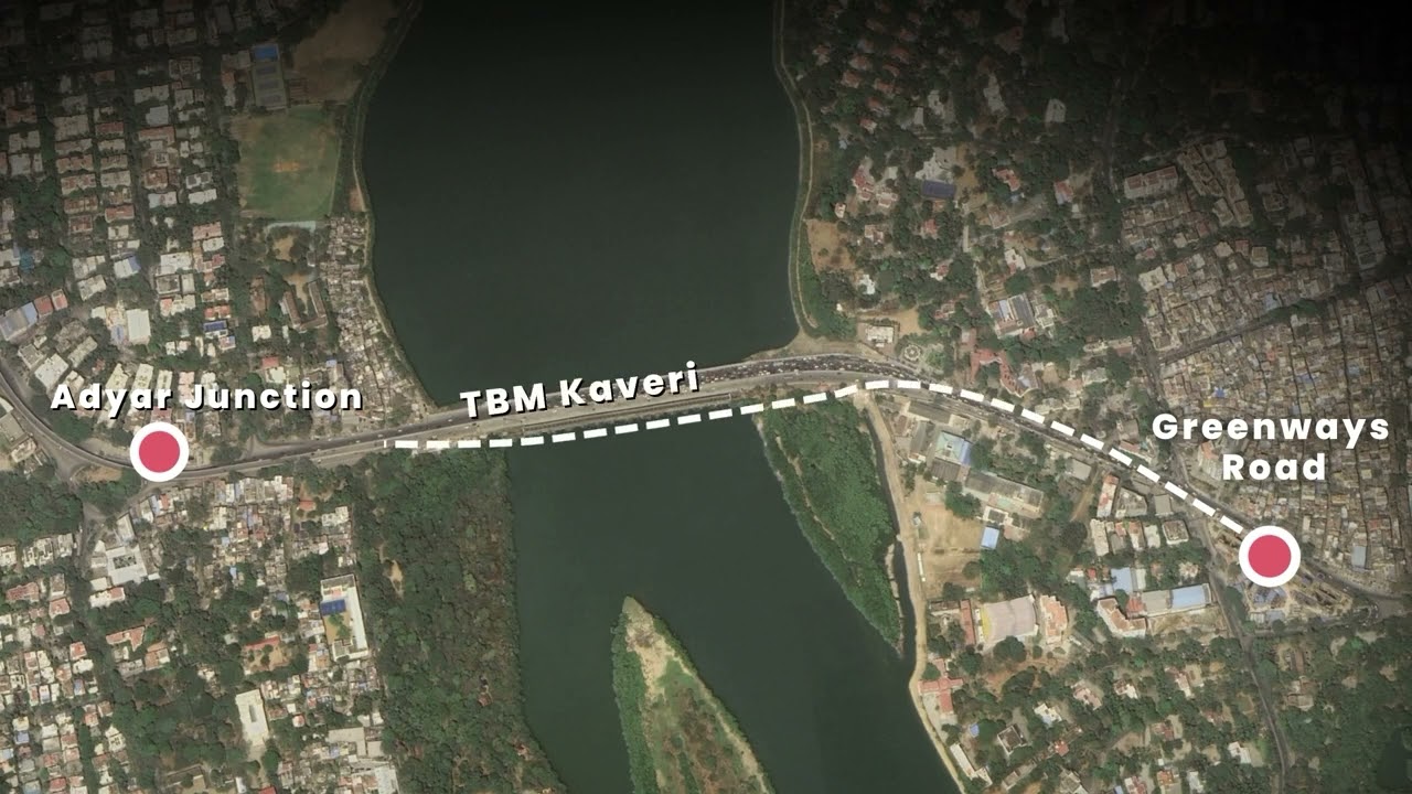 TBM Kaveri Breakthrough: From Greenways Station to Adyar Junction Station