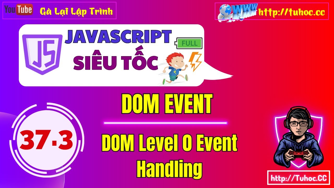 37.3 Event JS  DOM Level 0 Event Handling Trong JavaScript Hướng Dẫn Toàn Diện