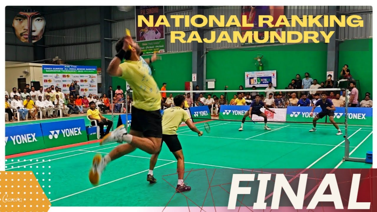 SANKARPRASAD/AKSHAN SHETTY VS PREJAN/NISHANT: YONEX SUNRISE ALL INDIA RANKING RAJAMUNDRY 2025