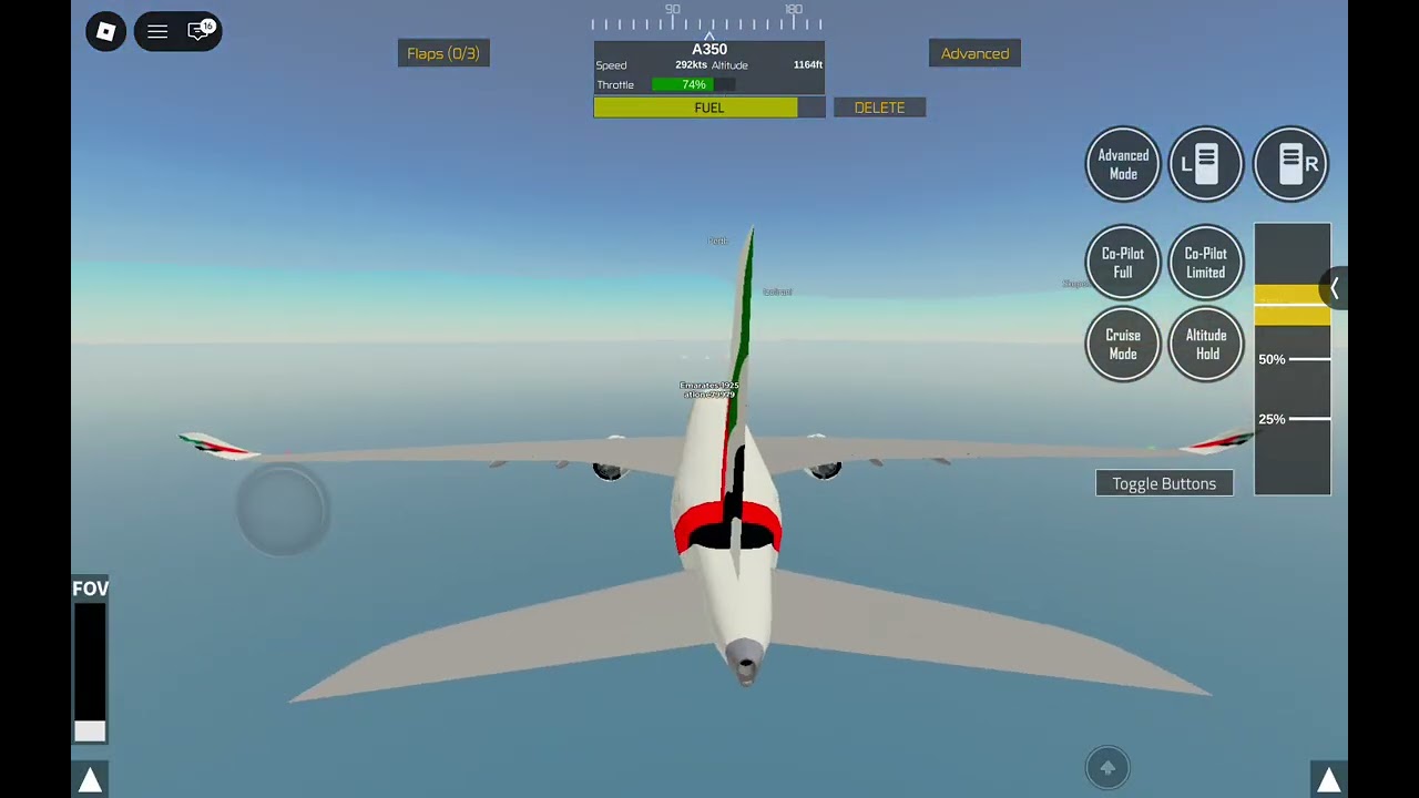 Buttering every plane in ptfs (a350)