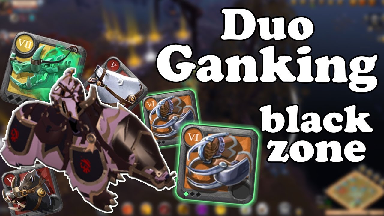 DUO GANK  in BLACK ZONE | ALBION ONLINE