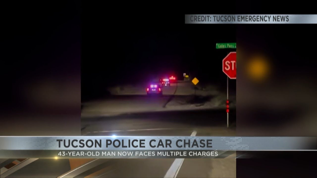 Tucson Police car chase ends with 43-year-old man in custody