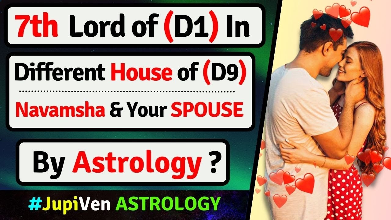 7th LORD OF D1 LAGNA CHART IN DIFFERENT HOUSES IN D9 NAVAMSHA | 7th LORD PARTNER LORD-FUTURE SPOUSE
