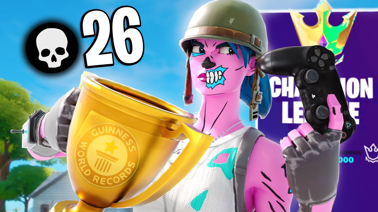 26 Kill Solo Arena on Controller WORLD RECORD! (Chapter 2 Fortnite)