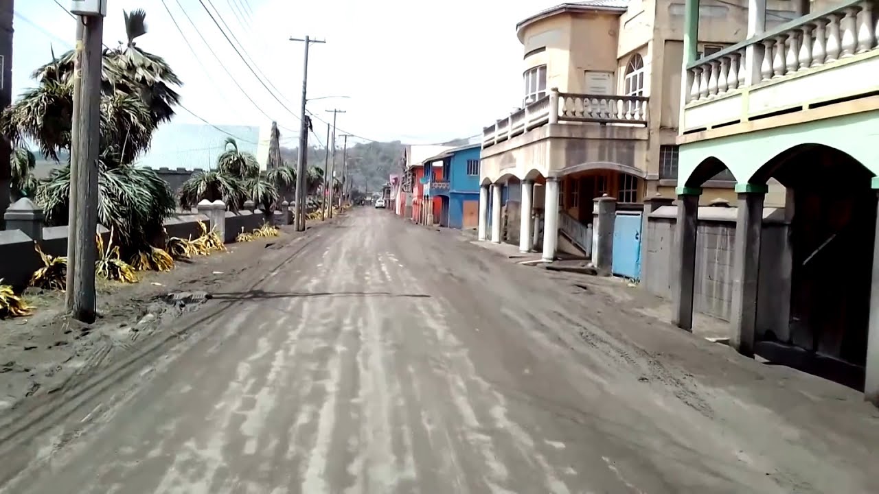 St Vincent volcano: Ash blankets evacuated streets after La Soufriere eruptions