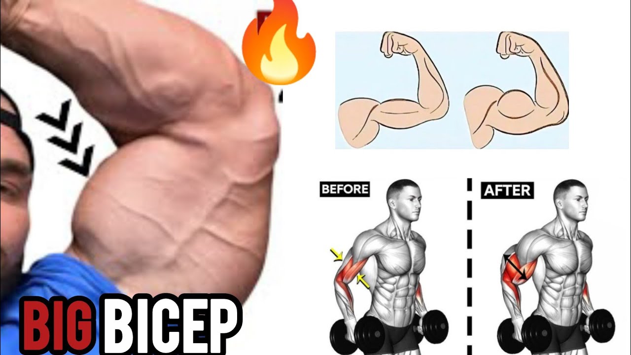Bicep like Rock 💪Grow Arm fast with this ultimate workout! 