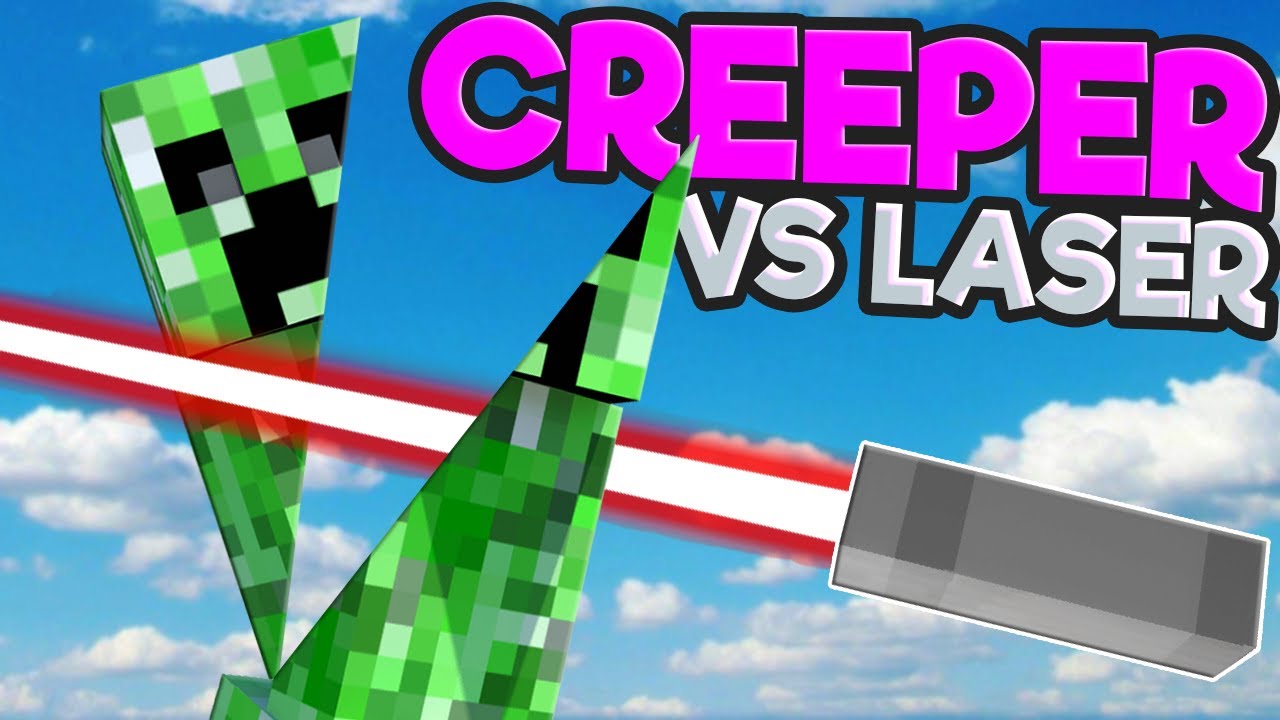 I Sliced a Minecraft Creeper in Half with a LASER! (Teardown Mods)