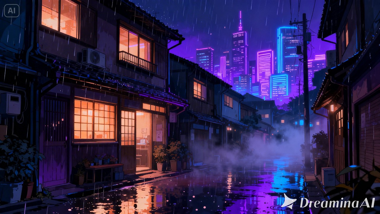 Midnight Tokyo Rain 🌧️ Relaxing Lofi Beats | 深夜の東京