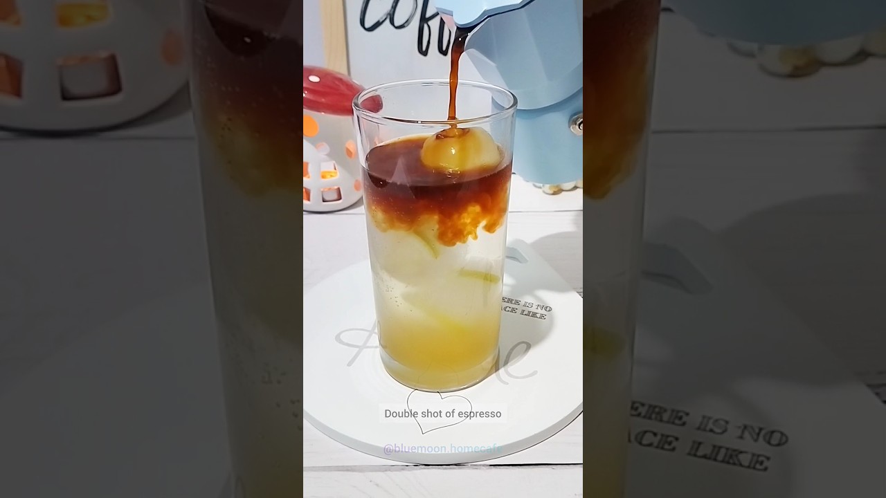 🍯Honey Lemon Espresso☕ Coffee Lemonade | Coffee Mocktail Recipe