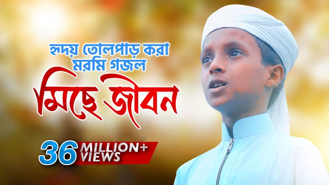 হৃদয় তোলপাড় করা মরমি গজল । Miche Jibon । মিছে জীবন । Hujaifa Islam Kalarab
