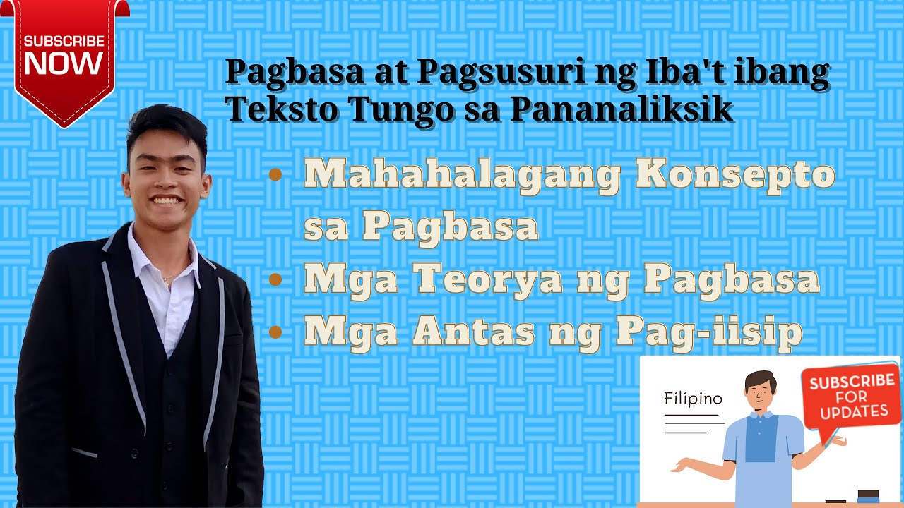 Ang Pagbasa | Konsepto, Teorya, Uri ng Pagbasa at Antas ng Pag-iisip