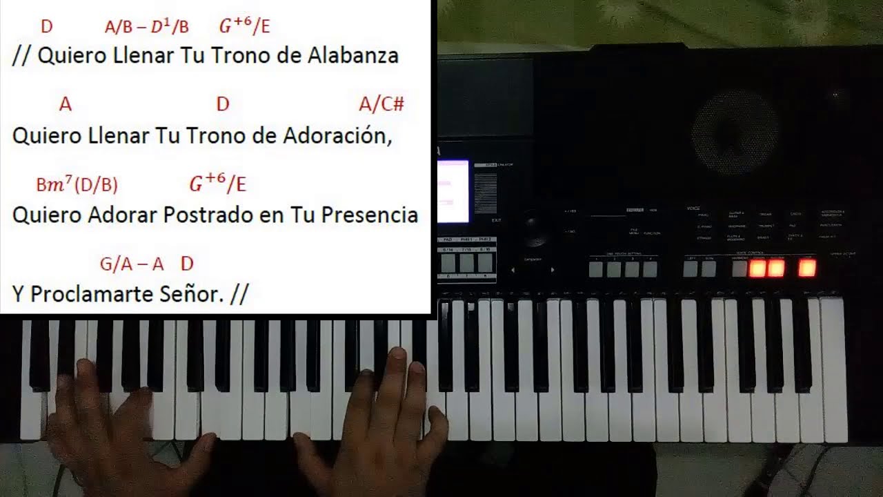 Quiero Llenar Tu Trono de Alabanza Tutorial