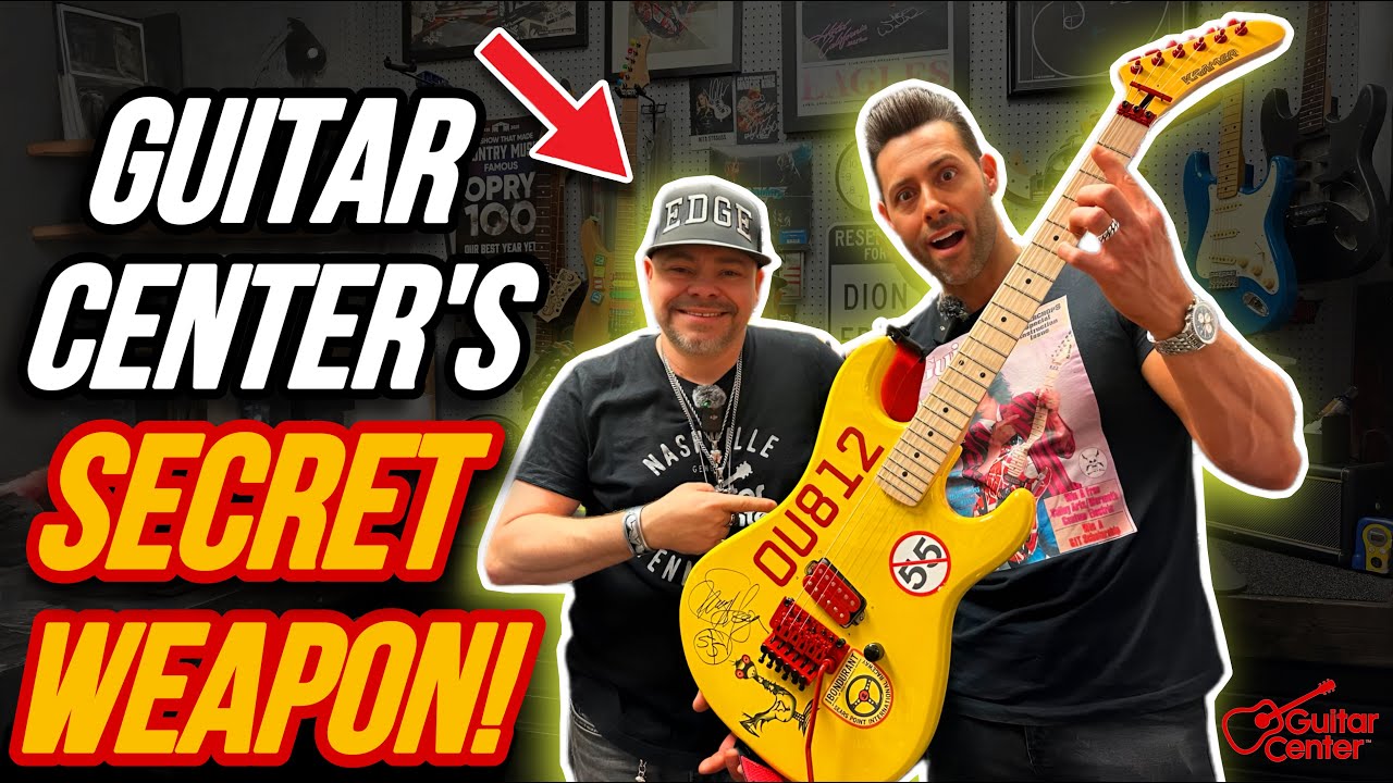 He's restored and repaired guitars for LEGENDS and works at Guitar Center! 😳