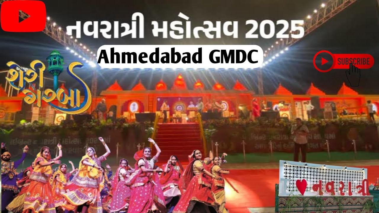 AHMEDABAD GMDC GROUND || LIVE GARBA || #shortsfeed #garbanight 