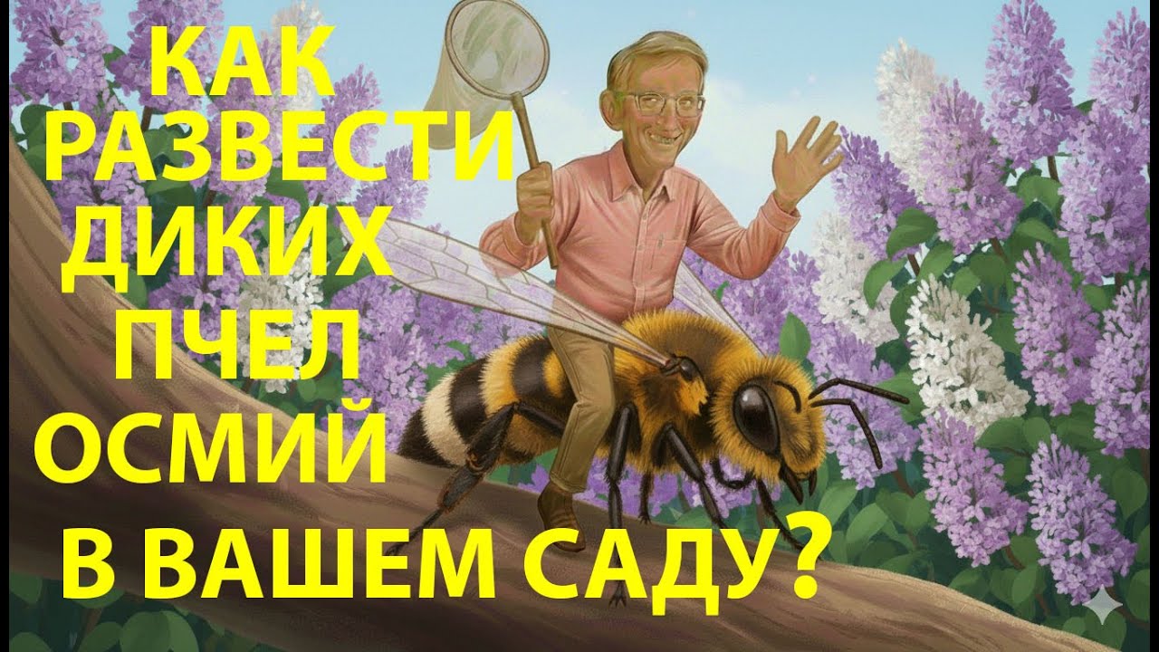 Як розвести диких бджіл Осмій для запилення плодових дерев та квітів у вашем саду? Ентомологія.