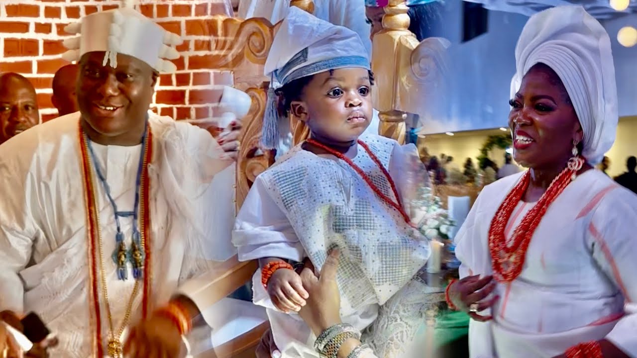 MOMENT THE MOST HANDSOME SON OF OONI OF IFE CARRIED BY HIS MOTHER QUEEN ASHLEY MEET PROMINENT KINGS 