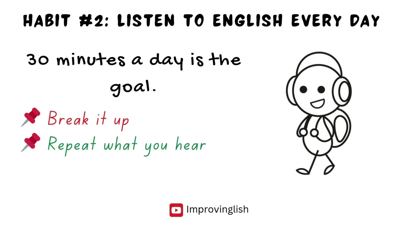 5 Daily Habits to Improve Your English Fluency | Learn English Language with Improvinglish