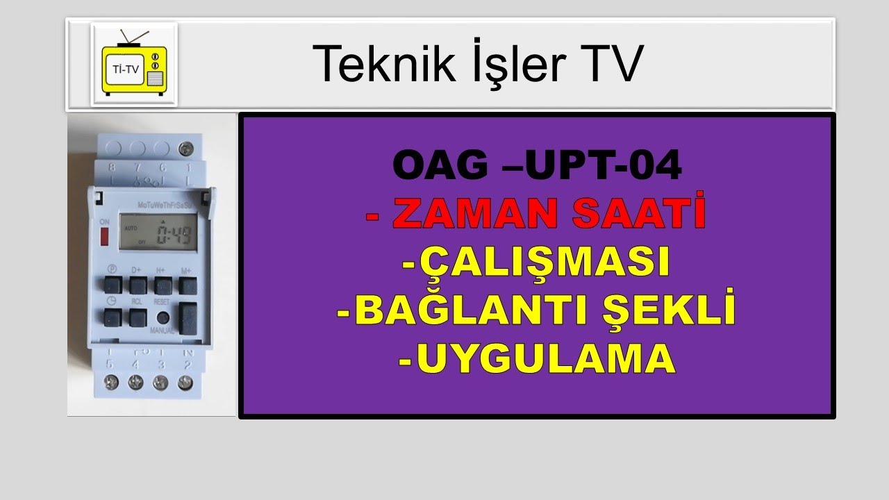 OAG UPT-04 ZAMAN SAATİ AYARLAMA #elektronik #elektrik #electric #electrical #electronic 