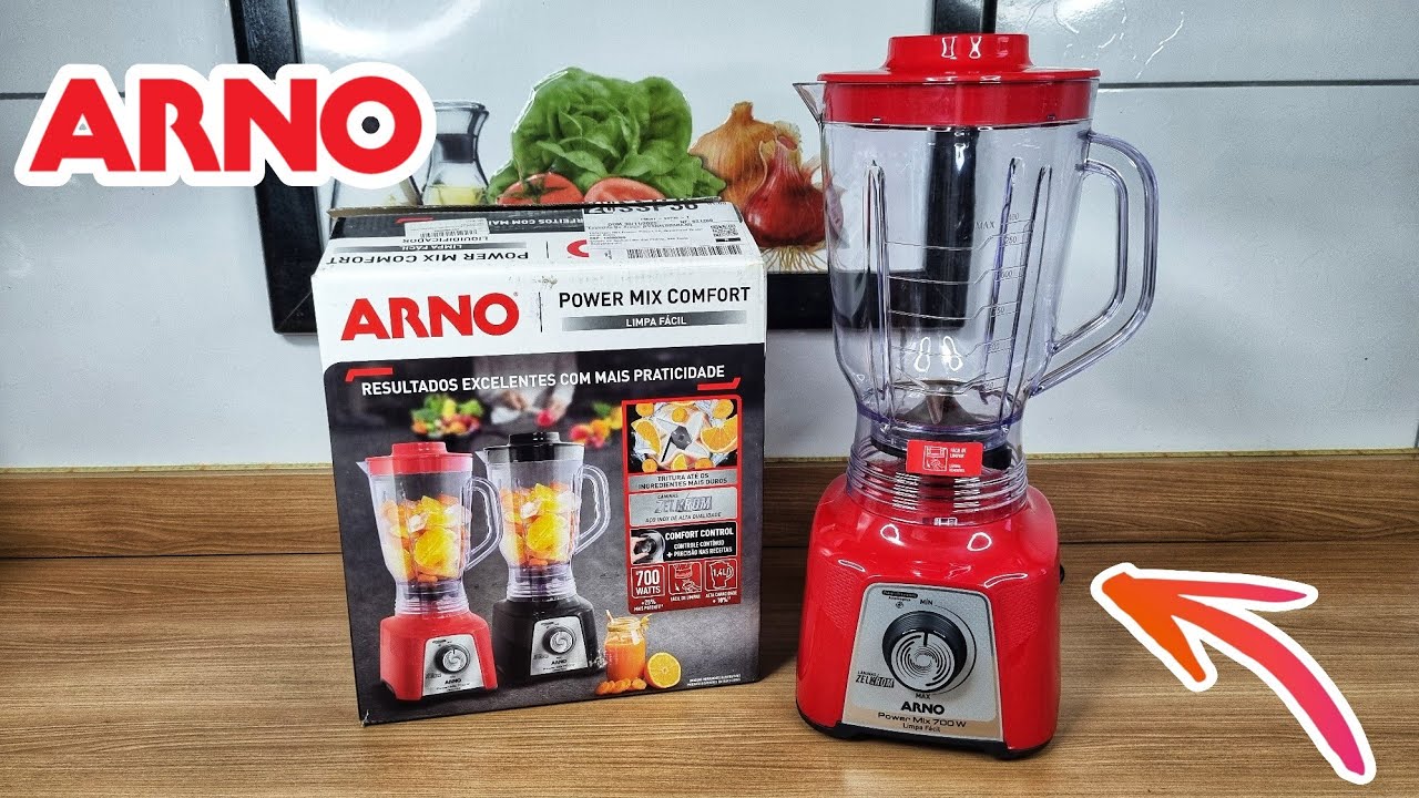 Liquidificador Arno modelo power Mix comfort limpa fácil 700w 