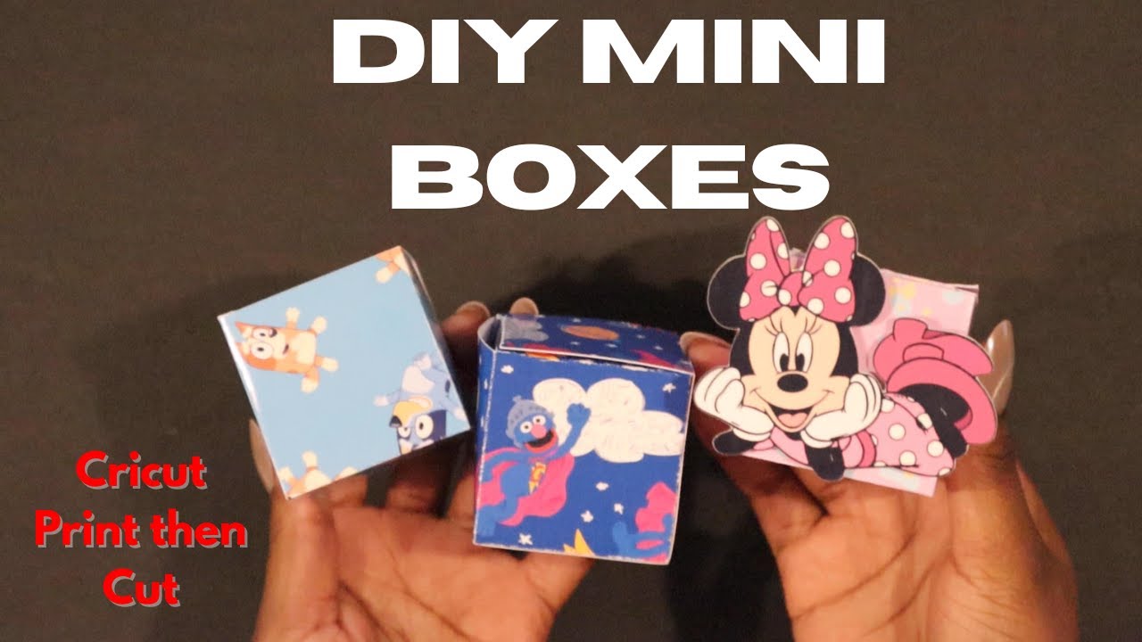 Easy DIY Mini Boxes | Step by Step Cricut Tutorial | Print then Cut Mini Boxes