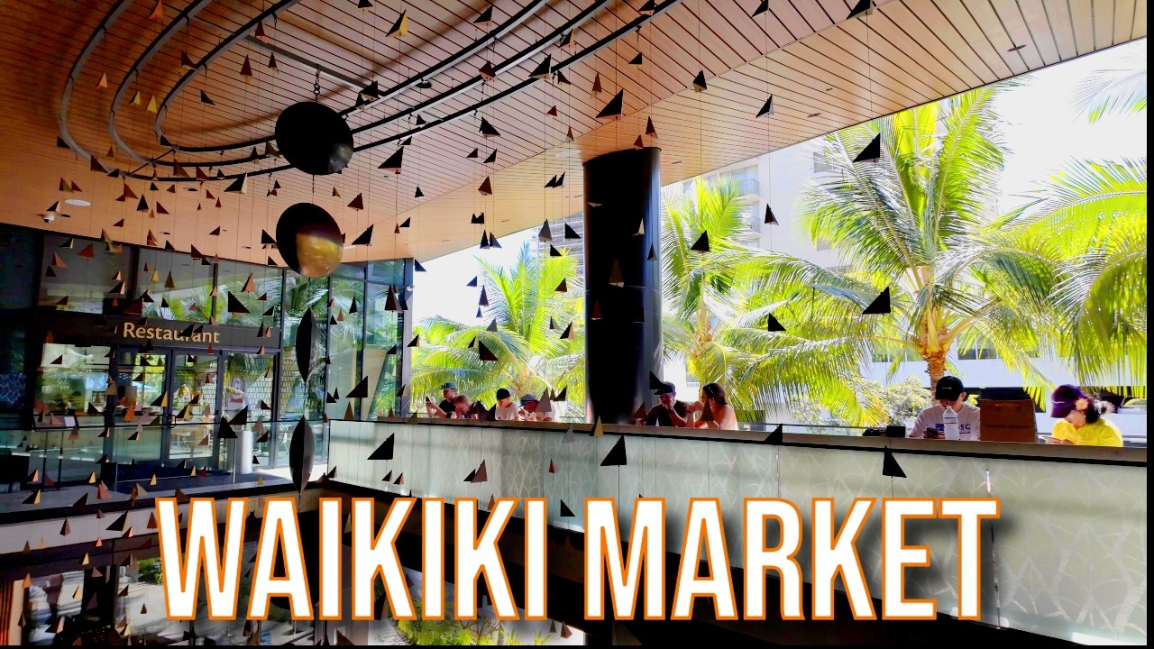 【4K】𝐖𝐀𝐋𝐊 🇺🇸 Shopping at the Waikiki Market on Kuhio Ave 🏖️🌺🌞