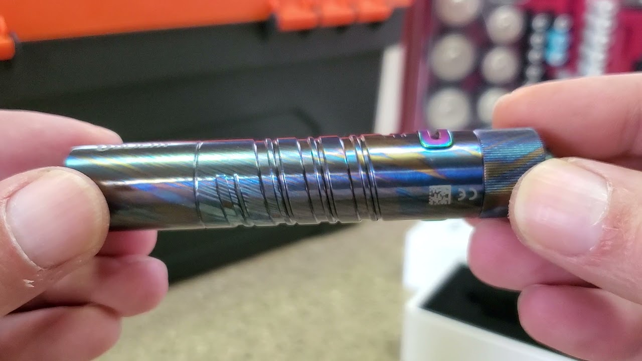 olight i5T eos Titanium Damascus UNBOXING