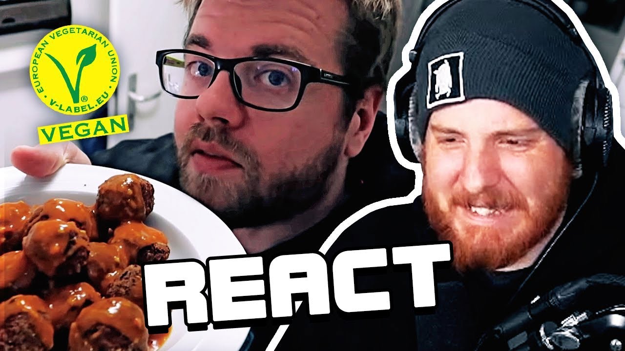 React: Unge REAGIERT auf PietSmiet kocht VEGANE Hackbällchen