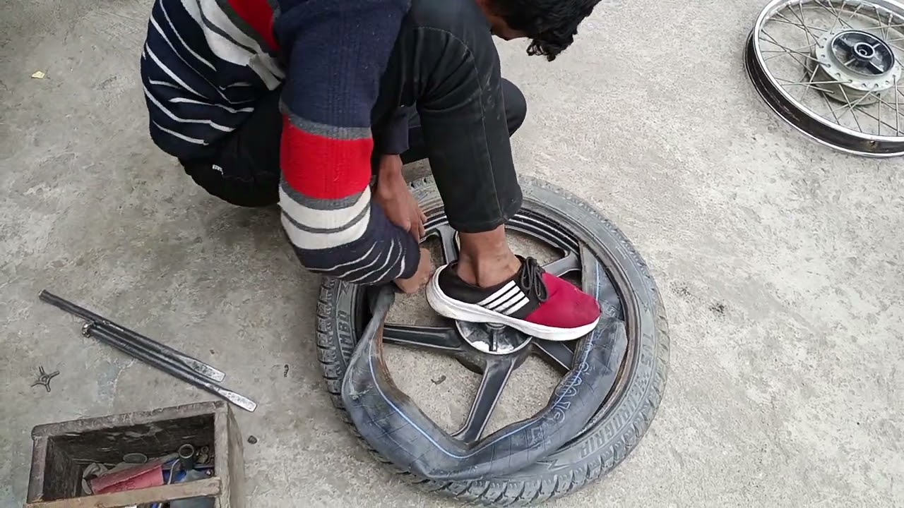 HOW CHANGE BIKE RIM // change bike old rim to a alive rim 