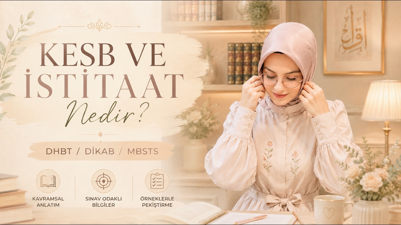 KESB ve İSTİTAAT NEDİR? EŞ'ARİ'YE NEDEN CEBRİ MUTAVASSIT DENİR?