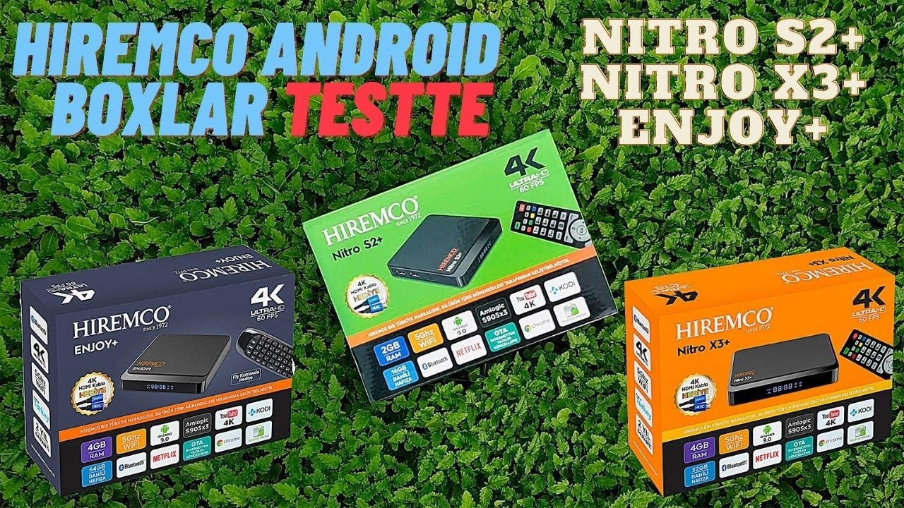Android Olmayan Televizyon Kalmasın | Hiremco Nitro S2+ , X3+ ve Enjoy+ İncelemesi  👍